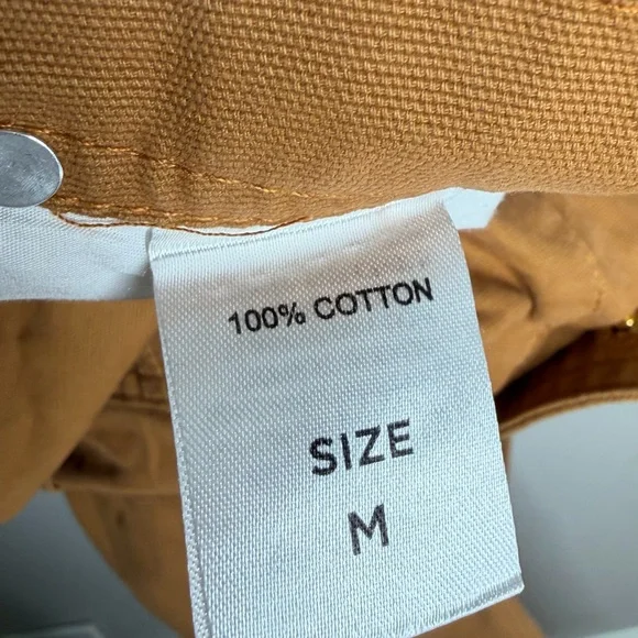 Madepants Duck Bib Overalls Canvas Workwear Dungarees Rust Brown Work Medium - Picture 6 of 7